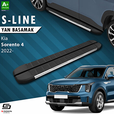 S-Dizayn Kia Sorento 4 S-Line Krom Yan Basamak 183 Cm 2022 Üzeri A+ Kalite