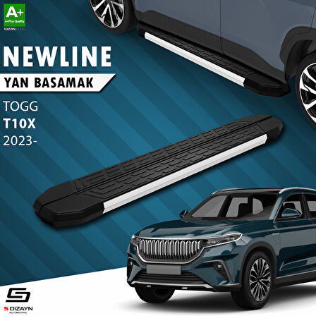 S-Dizayn TOGG T10X NewLine Aluminyum Yan Basamak 203 Cm 2023 Üzeri A+ Kalite