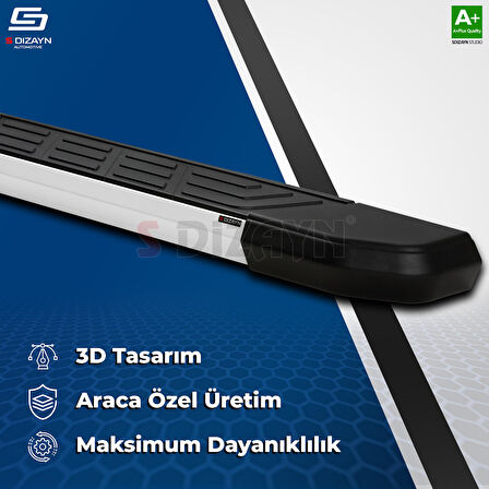 S-Dizayn Citroen C4 X NewLine Aluminyum Yan Basamak 183 Cm 2022 Üzeri A+ Kalite