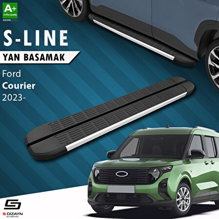 S-Dizayn Ford Courier 2 S-Line Aluminyum Yan Basamak 183 Cm 2023 Üzeri A+ Kalite