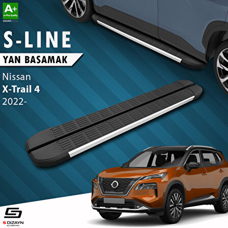 S-Dizayn Nissan X-Trail T33 S-Line Aluminyum Yan Basamak 183 Cm 2022 Üzeri A+ Kalite