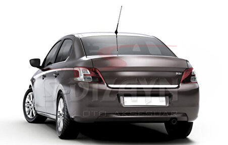 S-Dizayn Peugeot 301 Krom Bagaj Alt Çıtası 2012-2017