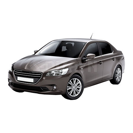 S-Dizayn Peugeot 301 Krom Cam Çıtası 6 Prç. 2012-2017