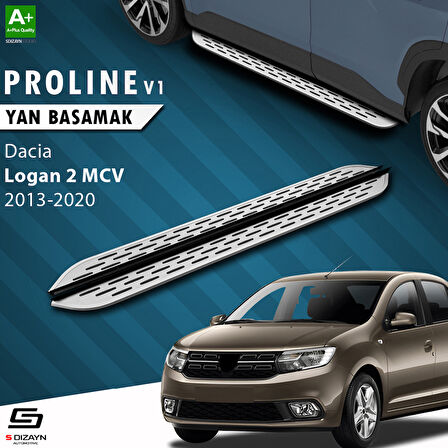 S-Dizayn Dacia Logan 2 MCV OEM Still Pro V1 Aluminyum Yan Basamak 183 Cm 2013-2020 A+ Kalite