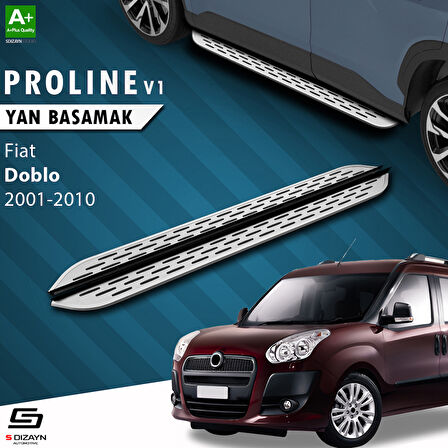 S-Dizayn Fiat Doblo OEM Still Pro V1 Aluminyum Yan Basamak 183 Cm 2001-2010 A+ Kalite