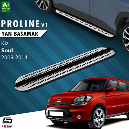 S-Dizayn Kia Soul OEM Still Pro V2 Aluminyum Yan Basamak 173 Cm 2009-2014 A+ Kalite