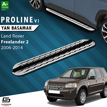 S-Dizayn Land Rover Freelander 2 OEM Still Pro V2 Aluminyum Yan Basamak 173 Cm 2006-2014 A+ Kalite