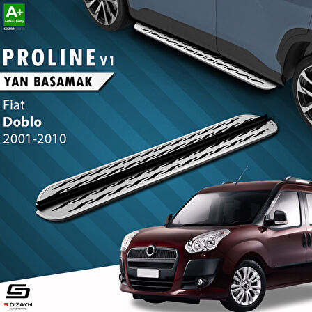 S-Dizayn Fiat Doblo OEM Still Pro V2 Aluminyum Yan Basamak 183 Cm 2001-2010 A+ Kalite