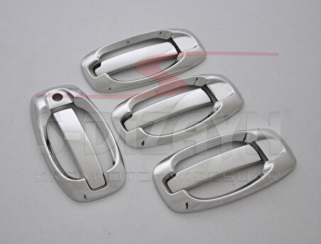 S-Dizayn Peugeot Bipper Krom Kapı Kolu 4 Kapı 8 Prç (Set) 2007-2017