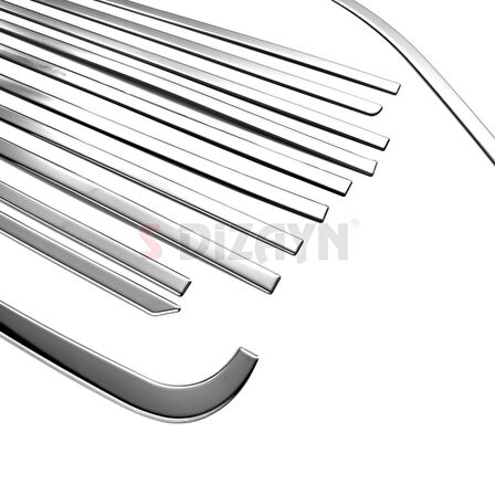 S-Dizayn VW Transporter T6 Uzun Şase Krom Cam Çerçeve Seti 2015 Üzeri Tek Sürgü