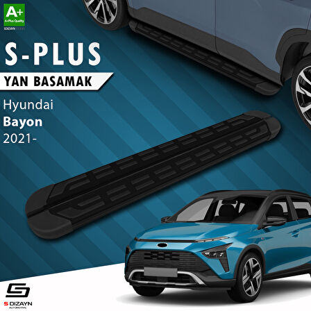 S-Dizayn Hyundai Bayon S-Plus Siyah Yan Basamak 173 Cm 2021-2024 A+ Kalite