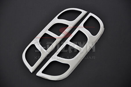 S-Dizayn Peugeot Bipper Krom Stop Çerçevesi 2 Prç 2007-2017