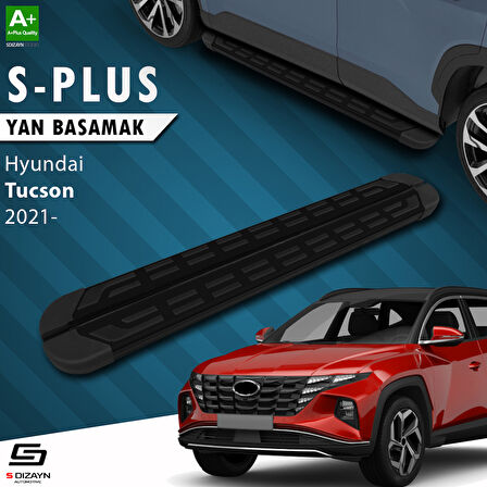 S-Dizayn Hyundai Tucson 4 S-Plus Siyah Yan Basamak 173 Cm 2021-2024 A+ Kalite