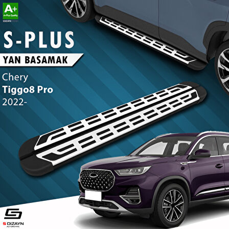S-Dizayn Chery Tiggo8 Pro S-Plus Gri Yan Basamak 183 Cm Etekli 2022 Üzeri A+ Kalite