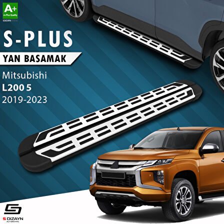 S-Dizayn Mitsubishi L200 5 Makyajlı S-Plus Gri Yan Basamak 203 Cm Etekli 2019-2023 A+ Kalite