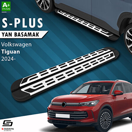 S-Dizayn VW Tiguan 3 S-Plus Gri Yan Basamak 183 Cm Etekli 2024 Üzeri A+ Kalite