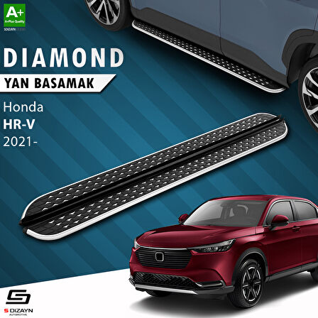 S-Dizayn Honda HR-V 3 Diamond Krom Yan Basamak 173 Cm 2021 Üzeri A+ Kalite