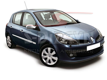 S-Dizayn Renault Clio 3 HB Krom Yan Kapı Çıtası 6 Prç 2006-2012