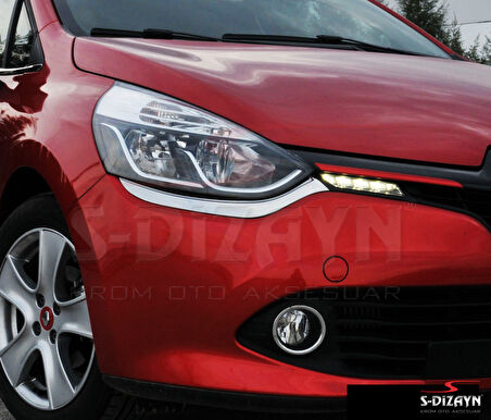 S-Dizayn Renault Clio 4 HB Krom Far Alt Çıtası 2012-2016