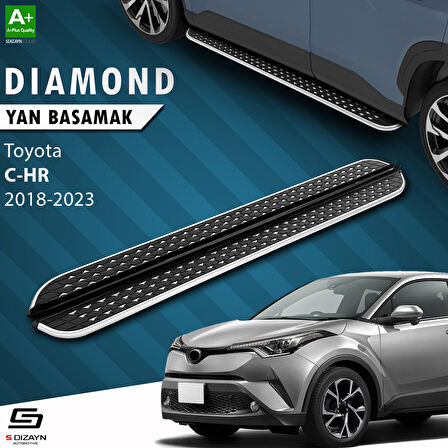 S-Dizayn Toyota C-HR Diamond Krom Yan Basamak 173 Cm 2018-2023 A+ Kalite