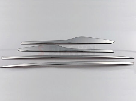 S-Dizayn Renault Clio 4 HB Krom Yan Kapı Çıtası 4 Prç. 2012-2019