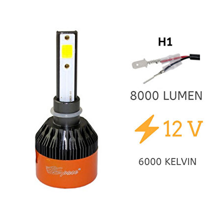 Space Led Far Ampulü Beyaz 48W 12V 8000LM H1 / LAAM93
