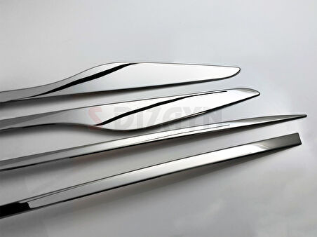 S-Dizayn Renault Clio 4 Sporttourer Krom Yan Kapı Çıtası 4 Prç. 2012-2019