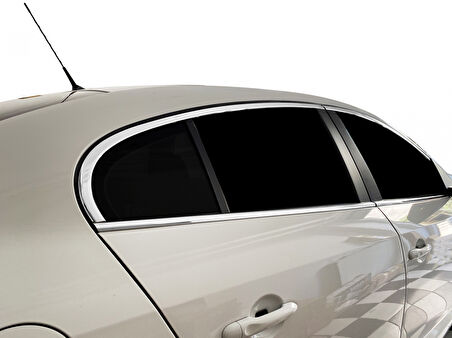 S-Dizayn Renault Fluence Krom Cam Çerçeve Seti 8 Prç 2010-2016 A+ Kalite