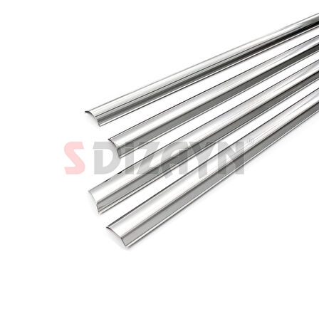 S-Dizayn Renault Fluence Krom Cam Çıtası 4 Prç 2010-2016