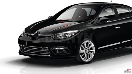 S-Dizayn Renault Fluence Krom Ön Tampon Çıtası 4 Prç. 2013-2016 Makyajlı