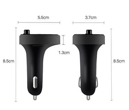 Bluetoothlu çift usb'li multimedya kiti / ICCA101