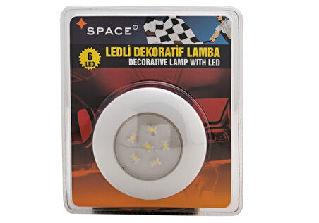 Space Ledli Dekoratif Tavan Lambası (6Led) Yuvarlak 24V /LAAK120-1-24