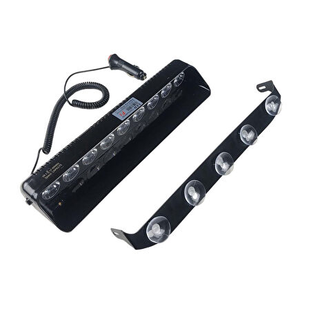 Flaş led çakarlı 27w 9 led kırmızı-mavi 8 fonksiyonlu / LAPA175-1