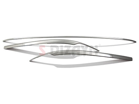 S-Dizayn VW Passat B8 Krom Arka Tampon Alt Çıtası 3 Parça 2015-2019