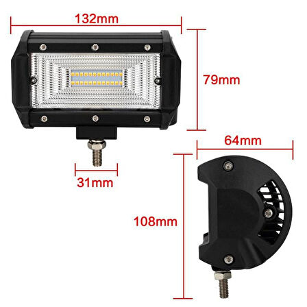 Space Sis lambası 24led dual color 72w set/ LASS282