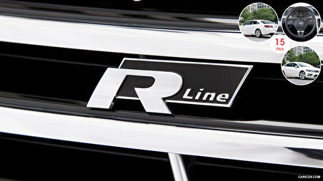 R-line yapıştırmalı logo-siyah / YACI147