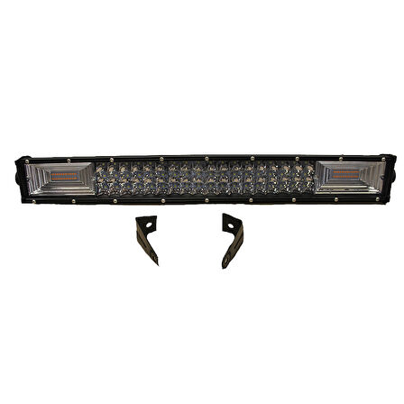 Space Offroad sis lambası 110cm beyaz-amber çakarlı 180 led  540w adet/ LASS293