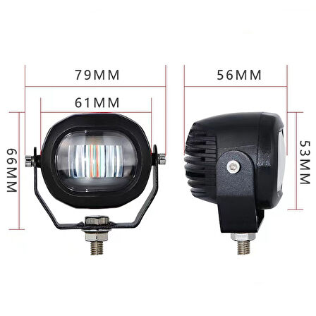 Space İş makinesi çalışma lambası mavi 12-80v adet/ LASS302