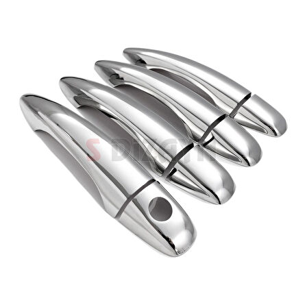 S-Dizayn Citroen C4 HB Krom Kapı Kolu 4 Kapı 2010-2020