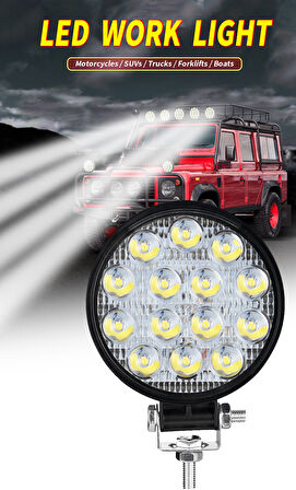 Space Çalışma lambası 10,8 x12cm yuvarlak 15ed 45w 12-32v adet / LASS308-1