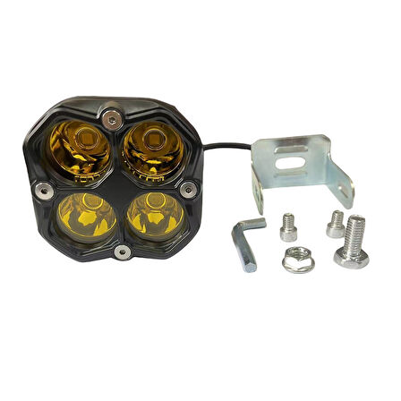 Offroad sis lambası sarı 20W 12-60V set 7.8x 6.8x7.8cm / LASS393-1