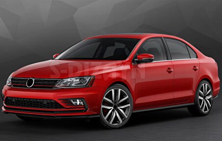 S-Dizayn VW Jetta Krom Cam Çıta 6 Prç 2011-2019