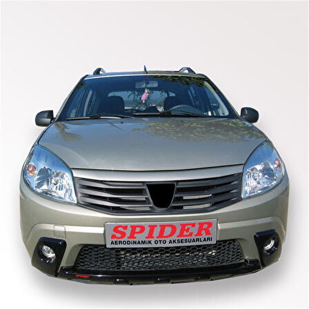 Dacia Sandero 1 Ön Tampon Altı (Sis Çerçevli) 3 Prç Fiber 2007-2012