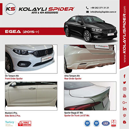 Fiat Egea Spoiler Bagaj Gt Fiber 2015 ve Sonrası