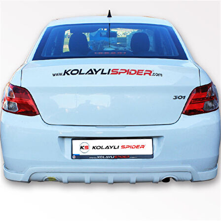 Peugeot 301 Arka Tampon Altı Fiber 2013 ve Sonrası