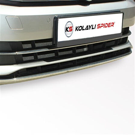 VW Passat B8.5 Ön Tampon Alt Çıtası 3 Prç Krom 2019 ve Sonrası