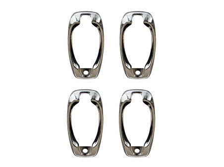 Fiat Doblo 2 Kapı Kolu Çerçevesi 4 Prç Krom 2010 ve Sonrası