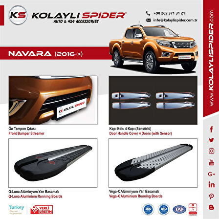Nissan Navara Kapı Kolu 4 Kapı Krom (Sensörlü) 2016 ve Sonrası