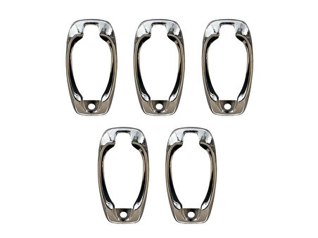 Peugeot Bipper Kapı Kolu Çerçevesi 5 Prç Krom 2008 ve Sonrası