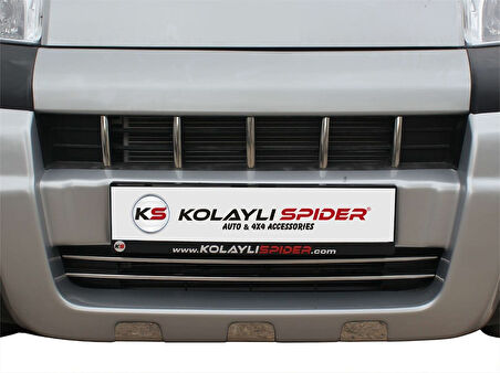 Peugeot Bipper Ön Tampon Çıtası 7 Prç Krom 2008 ve Sonrası